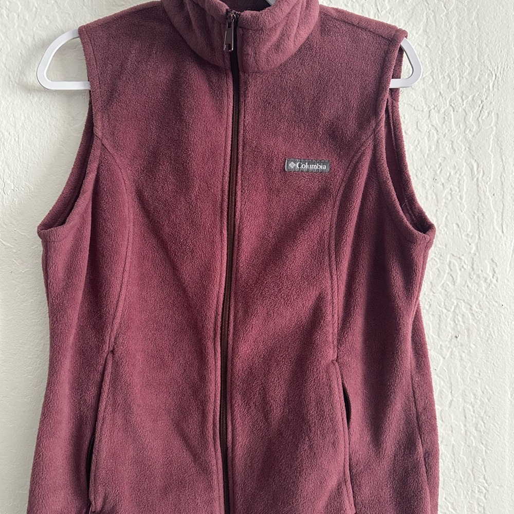 Columbia Women's Maroon Fleece Vest